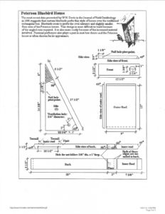 Peterson Bluebird House Plans